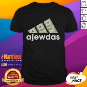 Good Ajewdas Money Dollars logo t-shirt featuring a bold graphic design and vibrant colors, perfect for casual wear.