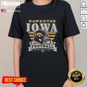 Good Iowa Hawkeyes Stripe Splash Ladies Tee featuring bold team colors and stylish design for women fans.
