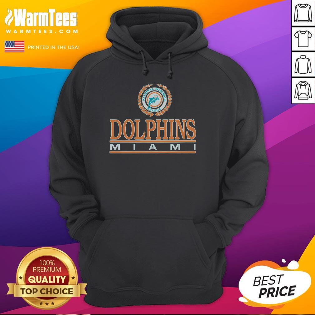 Stylish Good Miami Dolphins Crest Hoodie featuring the team logo, perfect for fans and cozy game day wear.