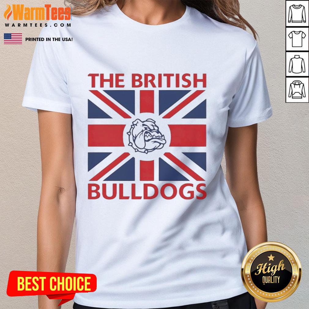 Good The British Bulldogs Flag Ladies Tee featuring a stylish design, perfect for fans of British Bulldogs.