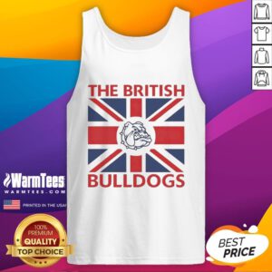 Good The British Bulldogs flag tank top featuring a vibrant design and comfortable fit for dog lovers and sports fans.