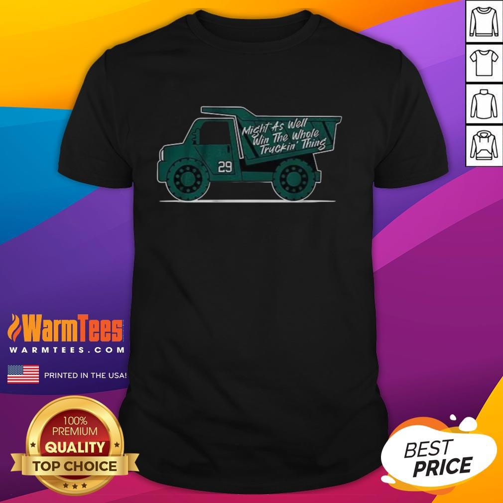 Cal Raleigh T-Shirt featuring 'Good Win The Whole Truckin' Thing' design, perfect for Seattle Mariners fans.