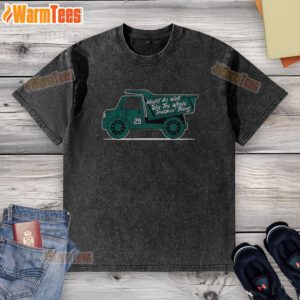 Good Win The Whole Truckin Thing Cal Raleigh washed t-shirt featuring a vintage design and soft fabric for comfort.