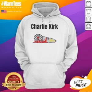 Hot Charlie Kirk Mic Drop Memorial Hoodie featuring bold graphics and a stylish design for fans of conservative culture.