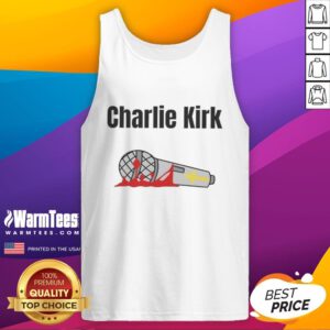 Hot Charlie Kirk Mic Drop Memorial Tank Top featuring bold graphics and a modern design for stylish summer wear.