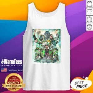 Hot Jason Kelce in a Philadelphia Eagles tank top, showcasing the 'Hungry Dogs Run Faster' slogan, perfect for fans.