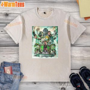 Jason Kelce in a Philadelphia Eagles 'Hungry Dogs Run Faster' washed t-shirt, showcasing team spirit and style.