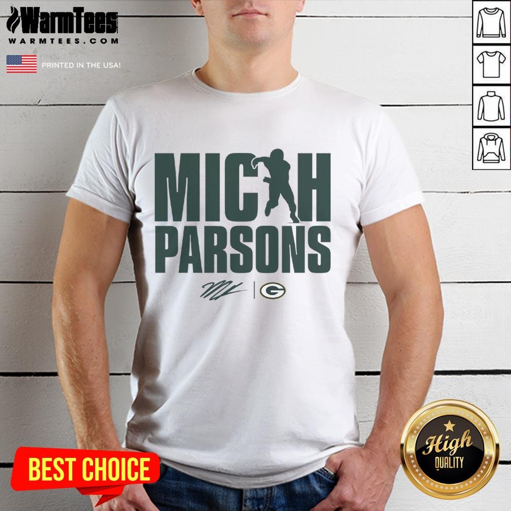 Hot Micah Parsons Green Bay Packers Figure T-Shirt featuring vibrant graphics and comfortable fabric for fans.