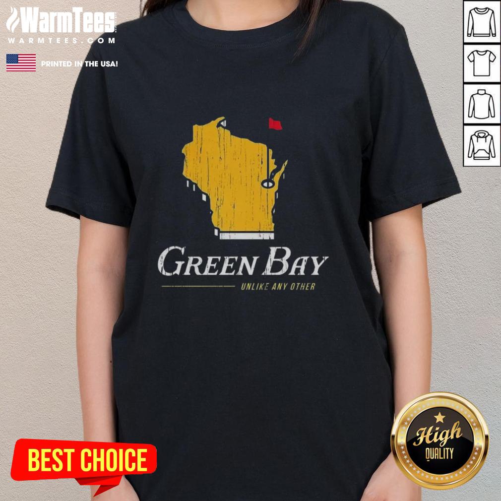 Stylish Green Bay Packers ladies tee featuring vibrant colors and a unique design, perfect for fans and casual wear.