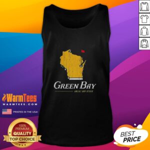 Stylish Green Bay Packers tank top, perfect for game day or casual wear, showcasing team spirit in vibrant colors.