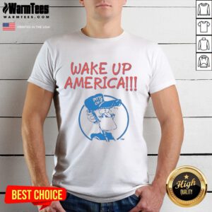 Nice Gary Burbank Wake Up America T-Shirt featuring a vibrant design and bold text for patriotic fans.