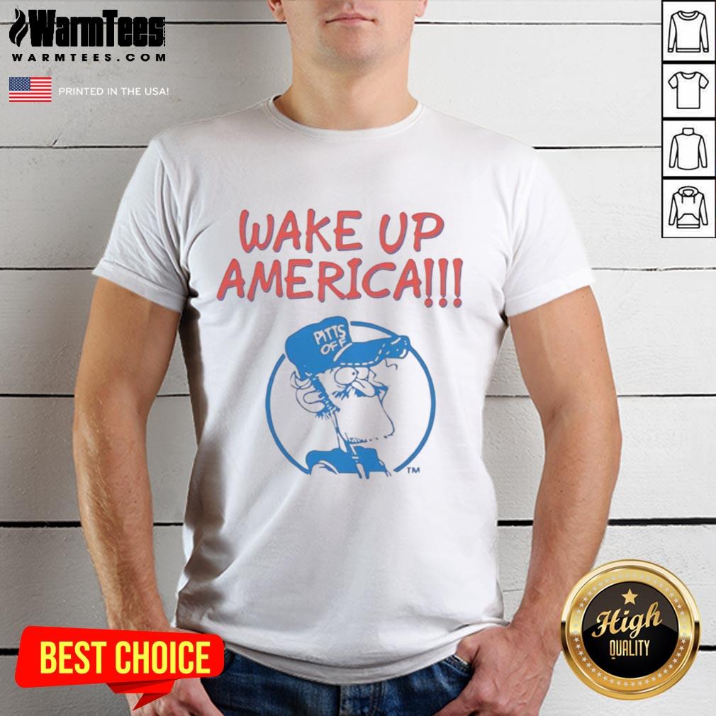 Nice Gary Burbank Wake Up America T-Shirt featuring a vibrant design and bold text for patriotic fans.