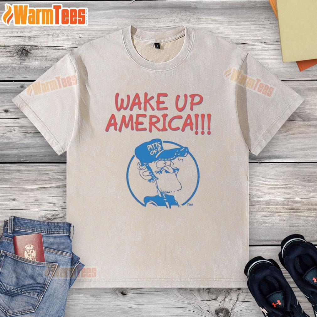 Nice Gary Burbank Wake Up America washed t-shirt featuring vibrant design and comfortable fit for casual wear.