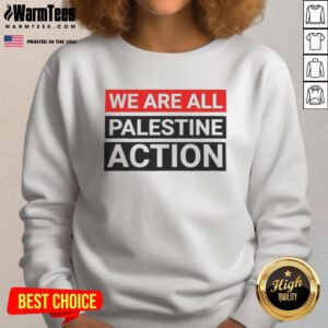 Nice Greta Thunberg 'We Are All Palestine' action sweatshirt, promoting climate and social justice activism.