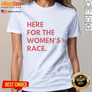 Ladies' tee for the women's race featuring a stylish 'Nice Here' design, perfect for athletes and casual wear.