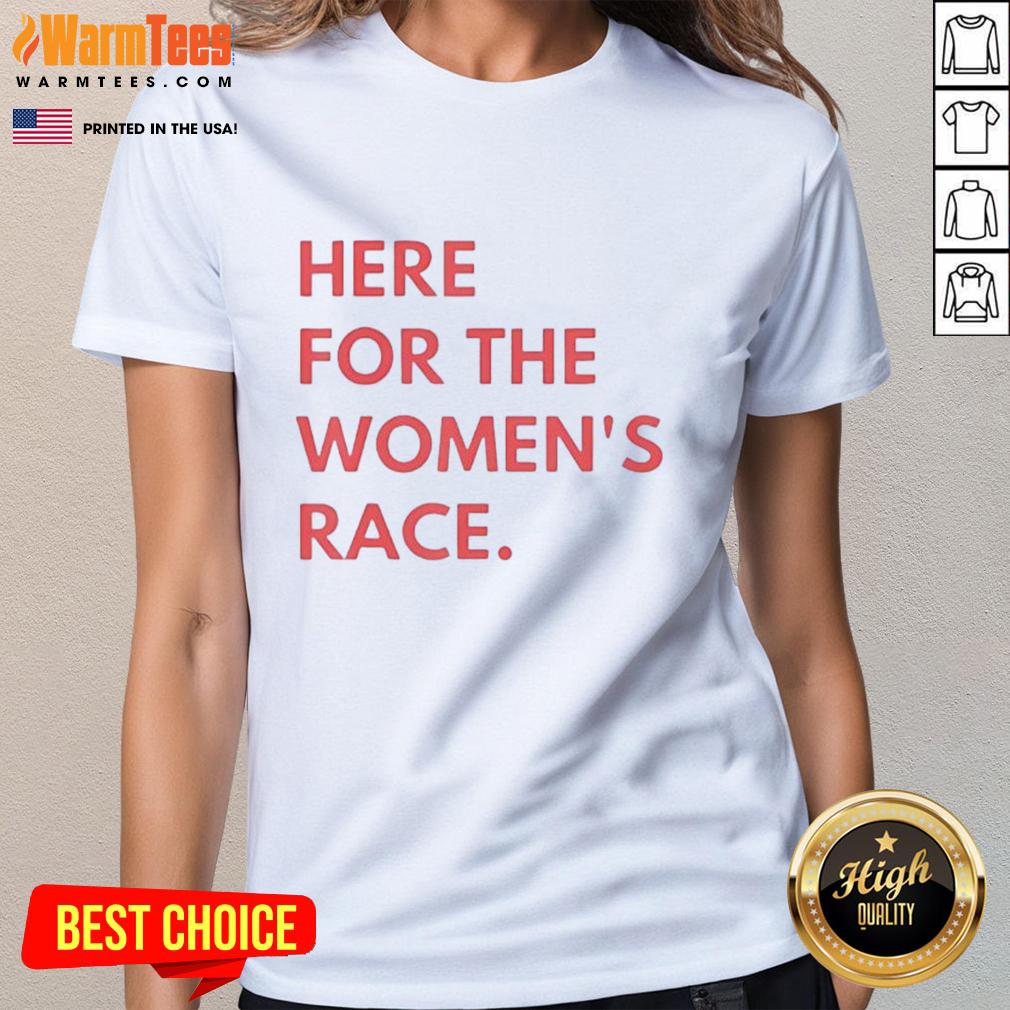 Ladies' tee for the women's race featuring a stylish 'Nice Here' design, perfect for athletes and casual wear.