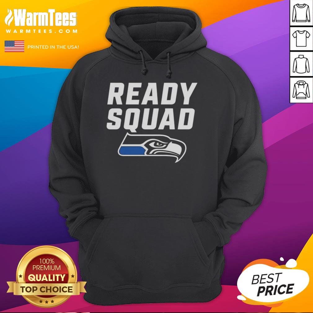 Nice Seattle Seahawks Ready Squad Hoodie featuring team colors and logo, perfect for game day attire.