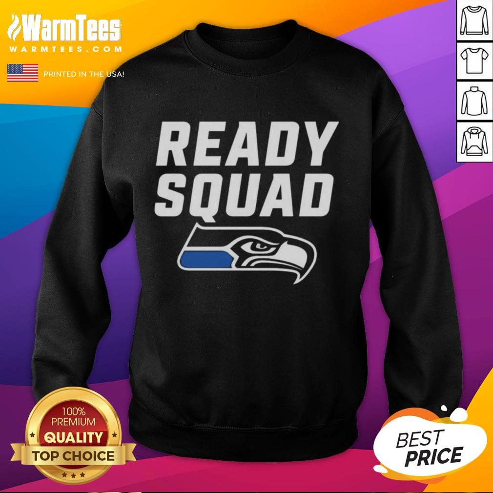 Stylish Seattle Seahawks Ready Squad sweatshirt in team colors, perfect for game day and showing team spirit.