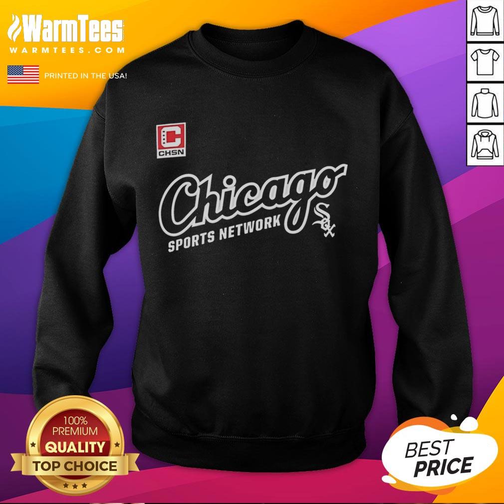 Official Chicago Sports Network White Sox CHSN logo sweatshirt featuring a stylish design for fans.