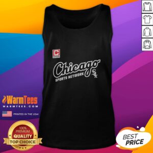 Official Chicago Sports Network White Sox CHSN logo tank top showcasing team spirit and style for fans.