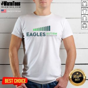 Official Philadelphia Eagles Austin Foundation T-Shirt featuring team logo and vibrant design for fans and supporters.