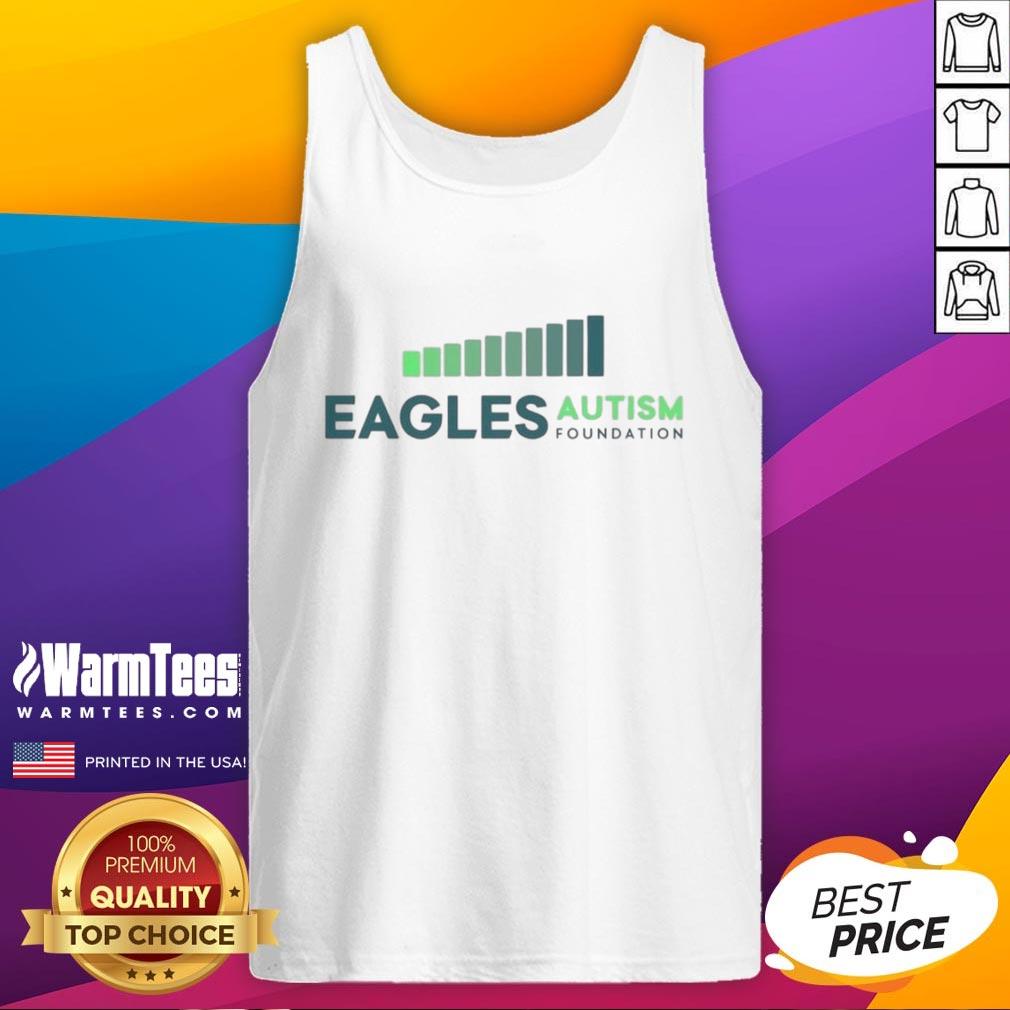 Alt Text: Official Philadelphia Eagles Austin Foundation tank top in green, featuring team logo and stylish design for fans.