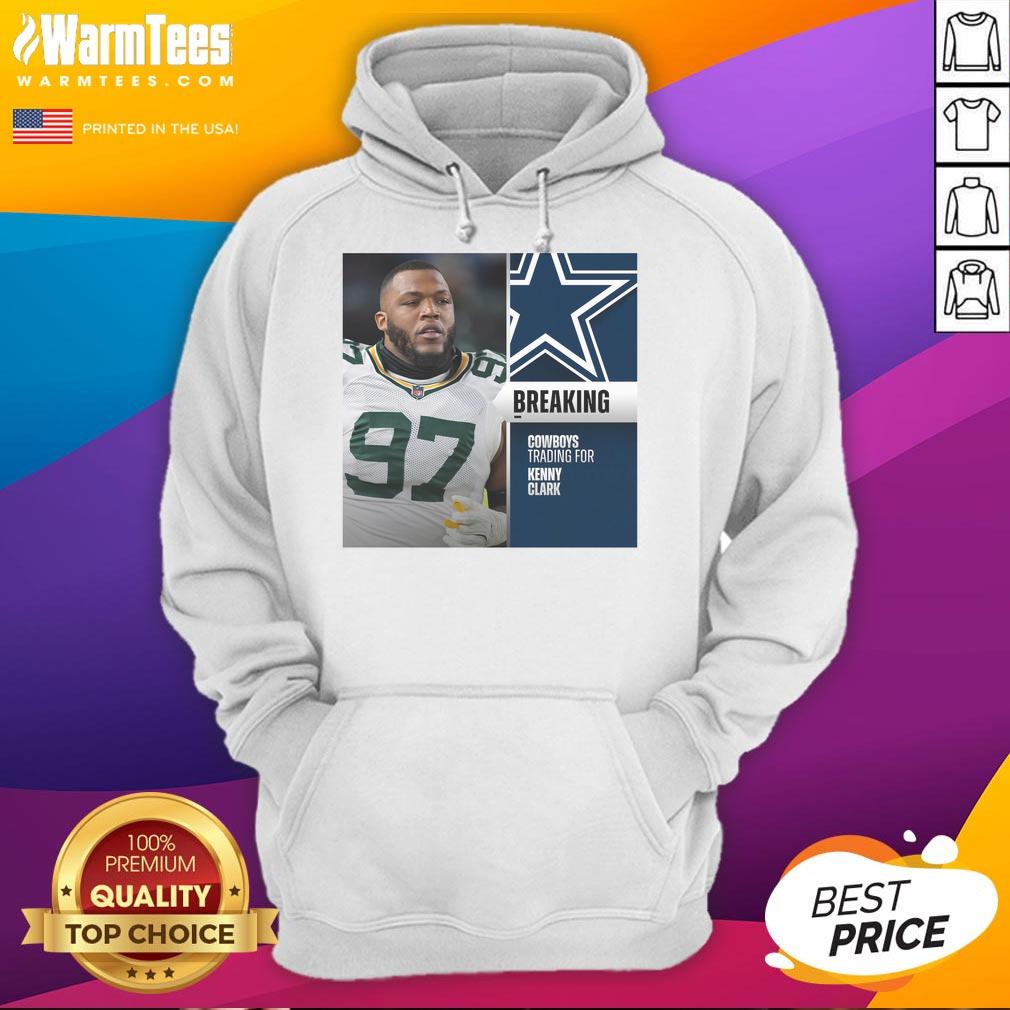 Alt Text: Original Dallas Cowboys trading for Kenny Clark hoodie featuring team colors and logo, perfect for NFL fans.