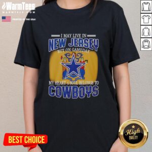 Women's Dallas Cowboys tee showcasing pride for fans, perfect for game day in New Jersey.
