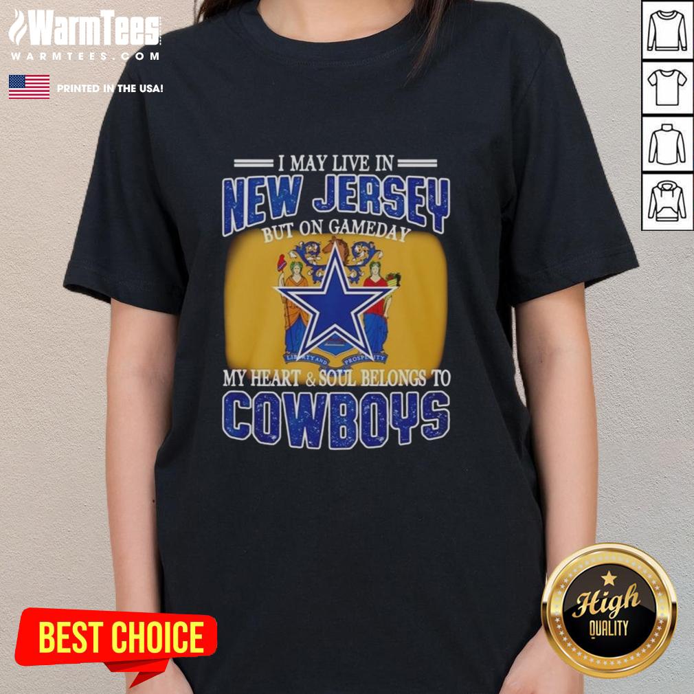 Women's Dallas Cowboys tee showcasing pride for fans, perfect for game day in New Jersey.