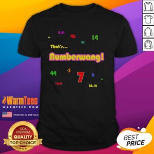 Original Powerball Numbers Numberwang T-Shirt featuring bold graphics and a playful design for lottery enthusiasts.