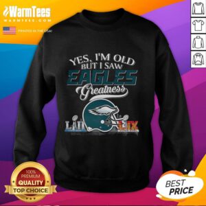 Philadelphia Eagles sweatshirt featuring Super Bowl helmet and skyline design; perfect for fans embracing their teams greatness.