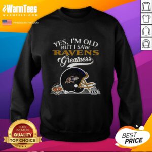 Alt Text: Baltimore Ravens Super Bowl sweatshirt featuring skyline design, perfect for fans celebrating team greatness.