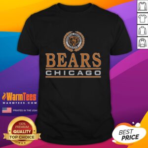 Premium Chicago Bears Crest T-Shirt featuring the iconic team logo in vibrant colors on soft fabric for fans.