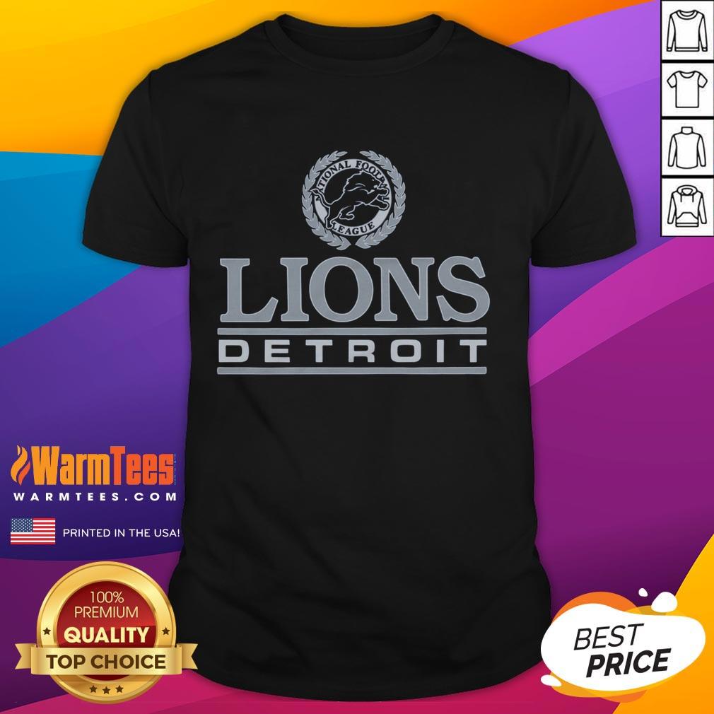 Premium Detroit Lions Crest T-Shirt featuring the team logo in vibrant colors, perfect for fans and casual wear.
