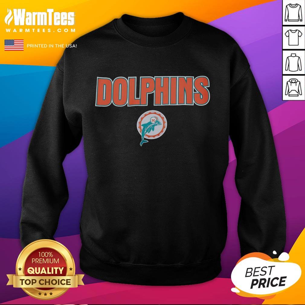 Premium Miami Dolphins throwback sweatshirt featuring retro design and vibrant team colors for ultimate fan style.