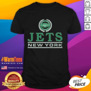 Premium New York Jets Crest T-Shirt featuring the iconic team logo in vibrant colors, perfect for fans and collectors.