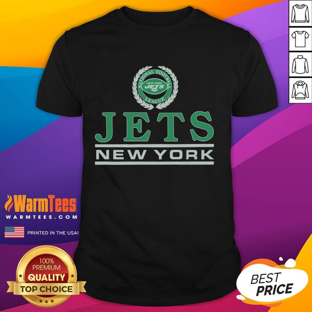 Premium New York Jets Crest T-Shirt featuring the iconic team logo in vibrant colors, perfect for fans and collectors.