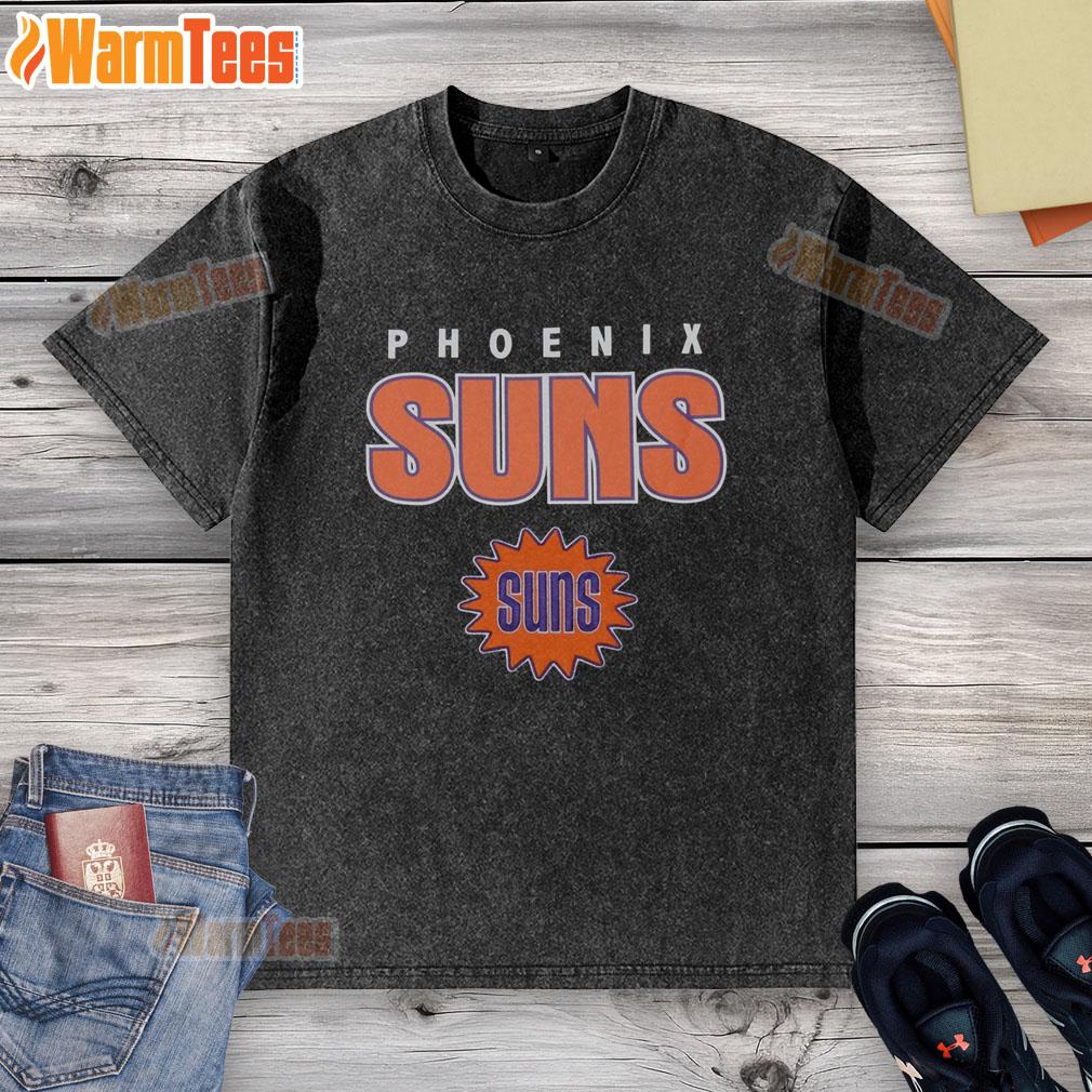Premium Phoenix Suns Throwback Washed T-Shirt featuring vintage design and soft fabric for ultimate comfort.