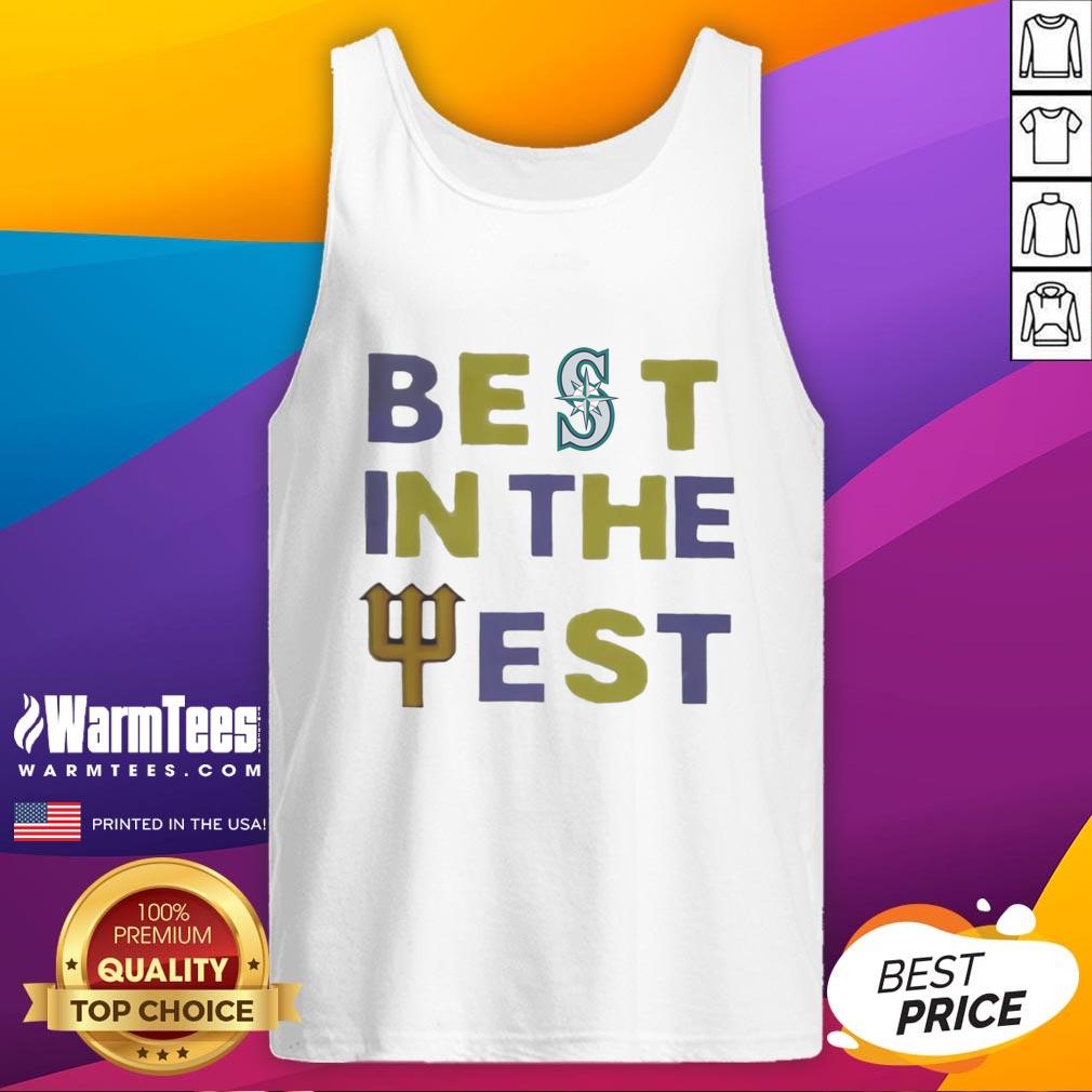 Premium Seattle Mariners Best in the West 2025 tank top showcasing team pride for fans of Seattle baseball.