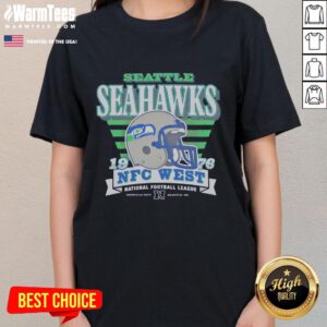 Premium Seattle Seahawks 1976 NFC West Ladies Tee featuring vintage design and team colors for NFL fans.