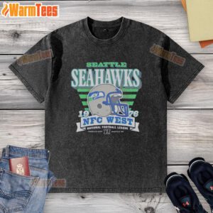 Premium Seattle Seahawks 1976 NFC West T-Shirt showcasing team pride in soft, vintage-style fabric for NFL fans.