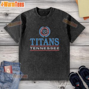 Premium Tennessee Titans Crest Washed T-Shirt featuring vibrant team colors and logo for ultimate fan style.