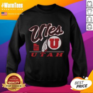 Vintage Pretty Utah Utes Fly By sweatshirt featuring a unique design, perfect for fans and collectors.