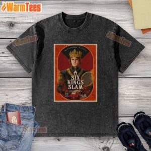 Top Alexander Zverev Six Kings Slam 2025 Riyadh Season Tennis washed t-shirt showcasing stylish sportswear for fans.