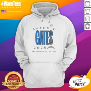 Alt Text: Top Antonio Gates 2025 Pro Football Hall of Fame Signature Hoodie showcasing his iconic style and legacy.