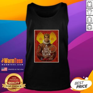 Top Carlos Alcaraz Six Kings Slam 2025 Riyadh Season Tennis Tank Top featuring vibrant colors and stylish design.