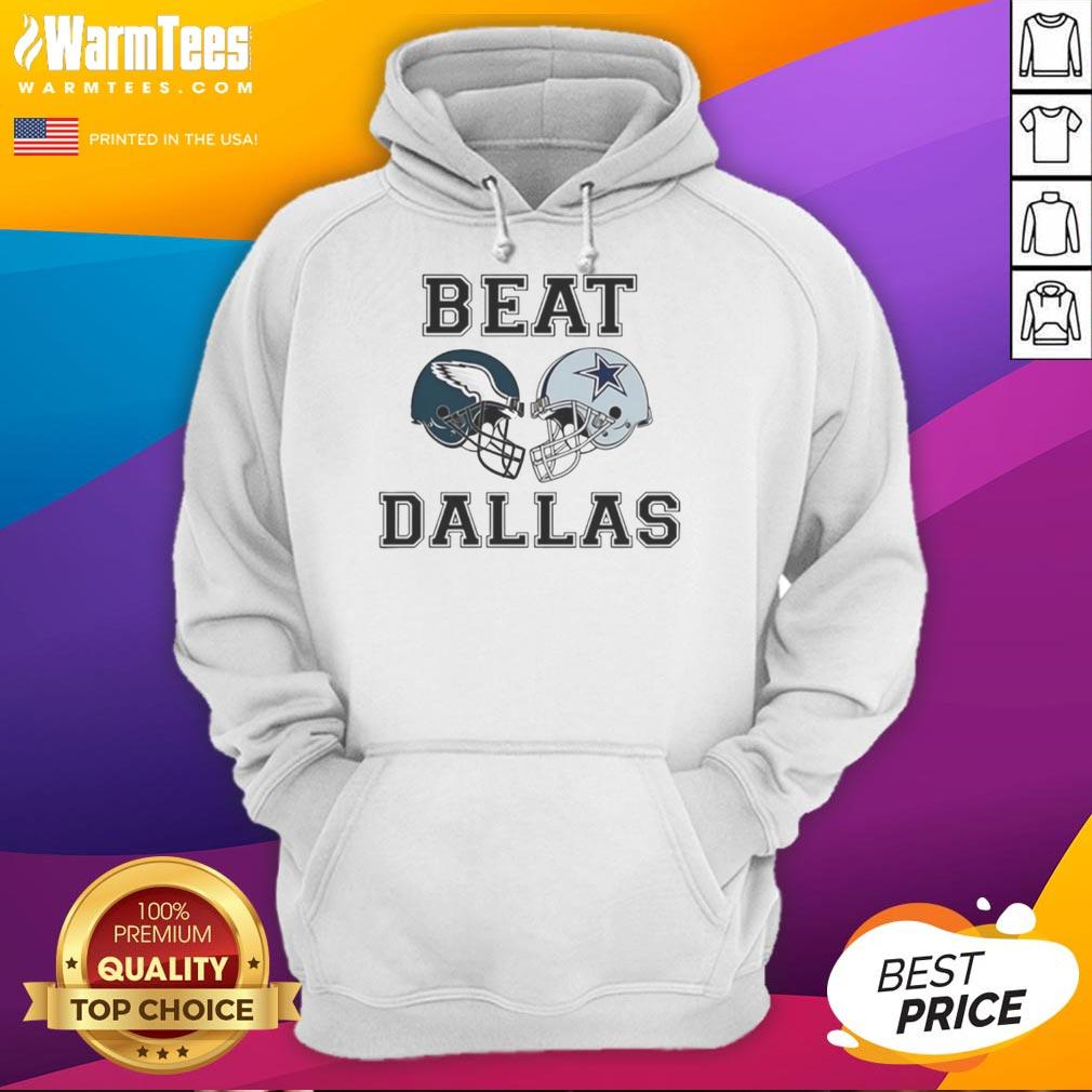 Top Coach Nick Sirianni wearing a hoodie celebrating a Dallas helmet victory, showcasing team spirit and leadership.
