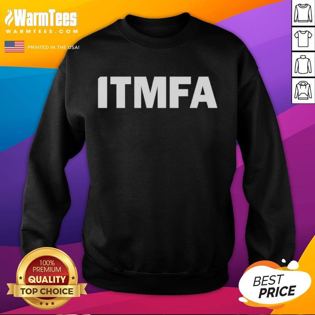 Top ITMFA Impeach The Mother F*cker Already sweatshirt in black with bold white text, perfect for political expression.