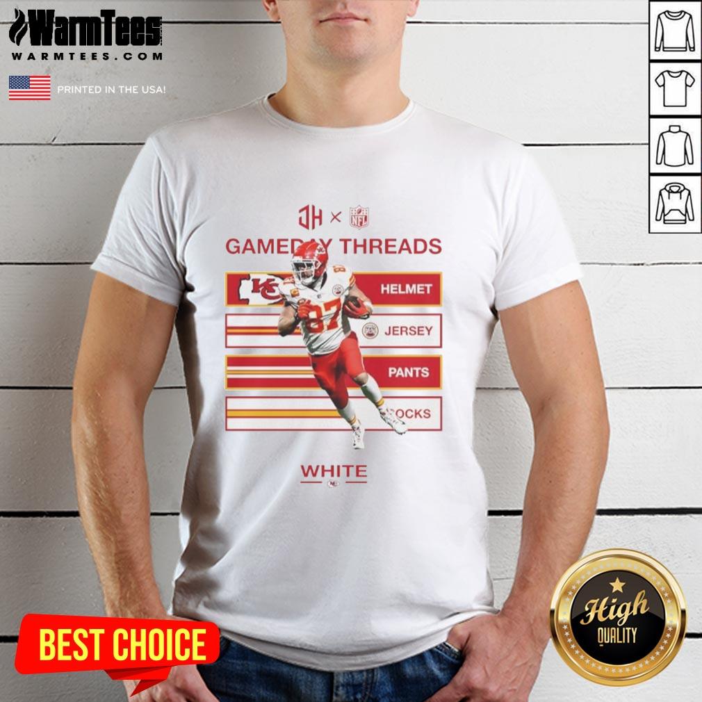 Alt Text: Kansas City Chiefs vs Los Angeles Chargers Gameday Threads NFL 2025 T-Shirt featuring team logos and vibrant colors.