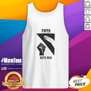 Stylish Top Paper Beats Rock tank top featuring a fun graphic design, perfect for casual outfits and music lovers.